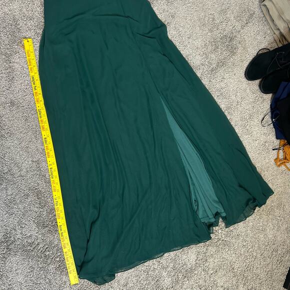 Birdy Grey Gown Size Small Hunter Green Prom Bridal - Picture 6 of 12